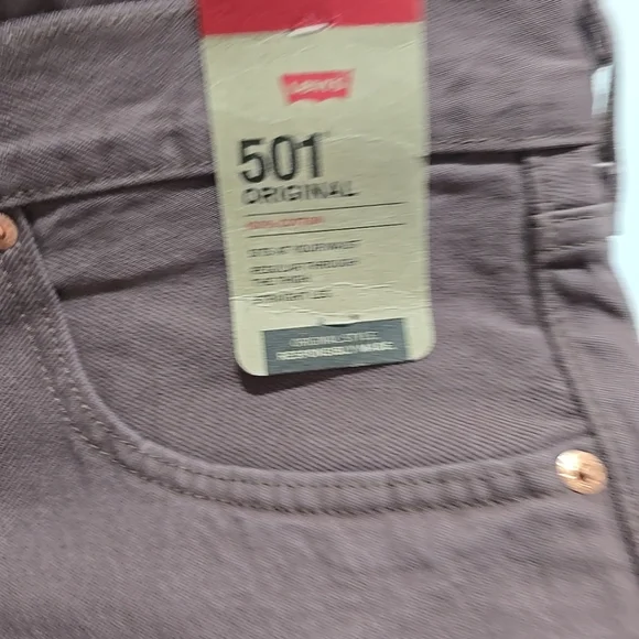Levi's 501 Original Atraight Leg Men's Size 40x32 NWT Mauve / Maroon - Picture 5 of 5